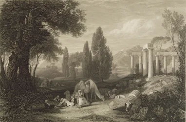 Bryons Traum, graviert von James T. Willmore, 1833